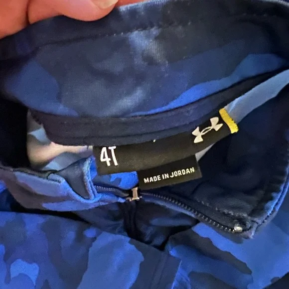 Under Armour Kids Navy and Blue Camo Jacket - Picture 2 of 2